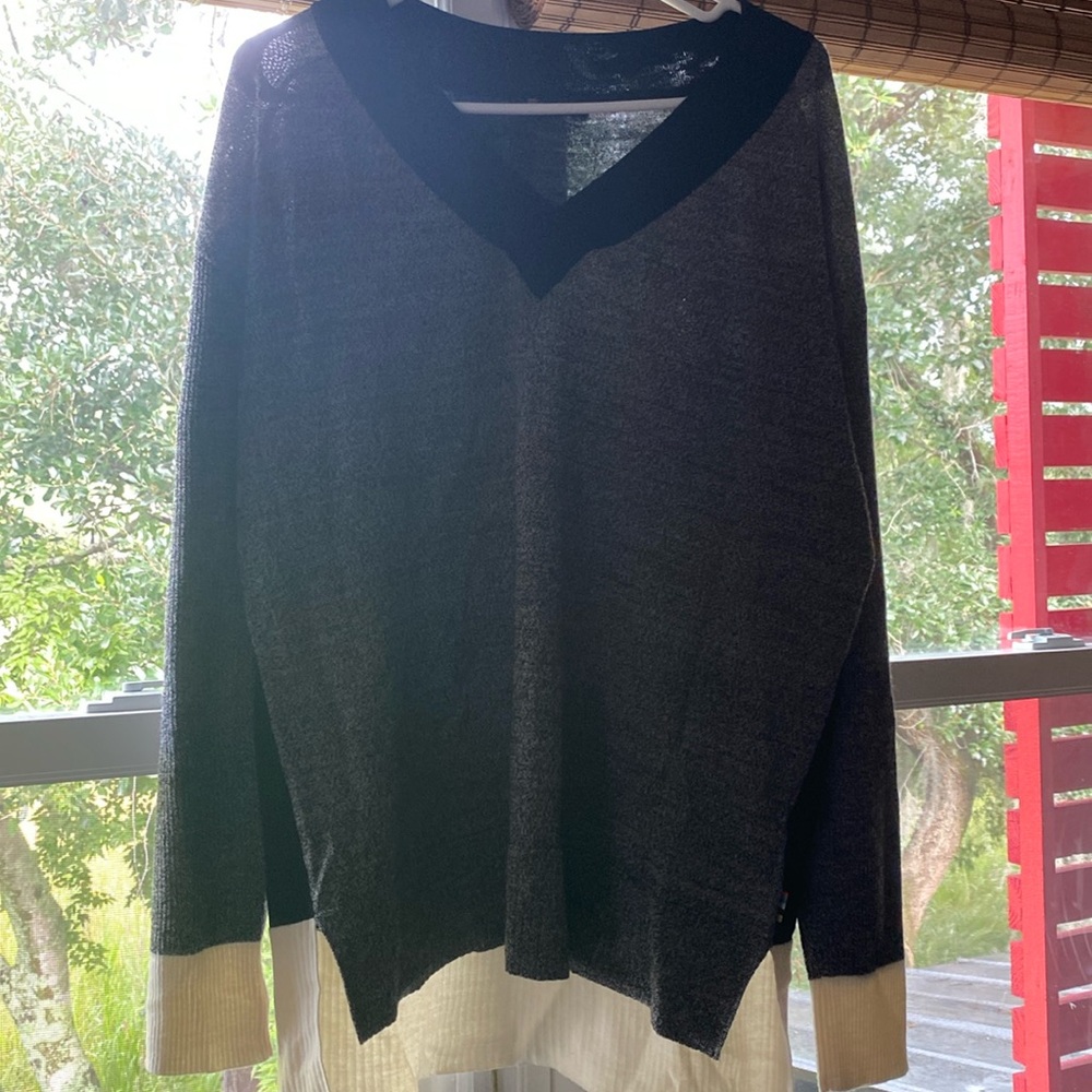 Smartwool brand merino wool color block sweater, XL excellent condition